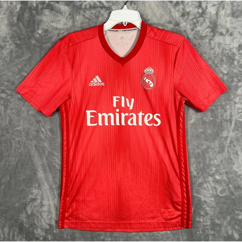Adidas Real Madrid Jersey 2018-2019 Mens Small Red Parley Soccer Football Shirt